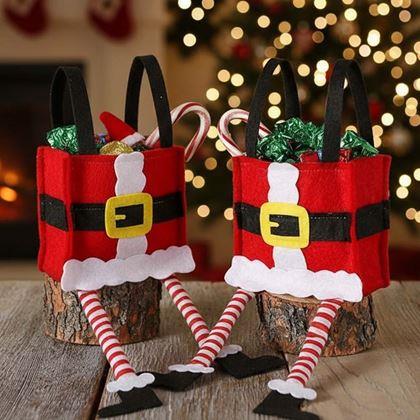 Kép valamiből Karácsonyi dekoratív ajándéktáska - Mikulás