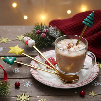 Kép valamiből Karácsonyi kanálkészlet ajándékdobozban, 4 db