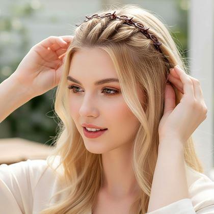 Kép valamiből Csatos hajpánt  -  barna