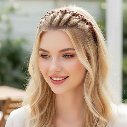 Kép valamiből Csatos hajpánt  -  barna