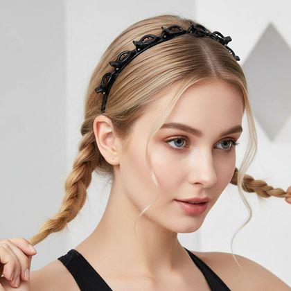 Kép valamiből Csatos hajpánt  -  fekete