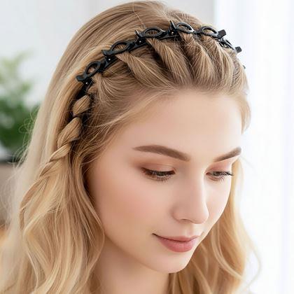 Kép valamiből Csatos hajpánt  -  fekete