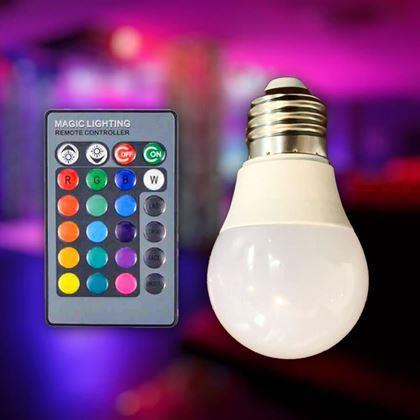 Kép valamiből LED RGB izzó meghajtóval - 16 szín