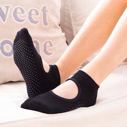 Kép valamiből Csúszásgátlós zokni  - fekete