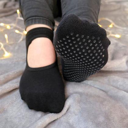 Kép valamiből Csúszásgátlós zokni  - fekete