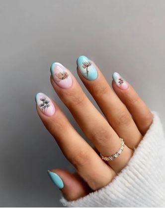 Kép valamiből Körömmatrica készlet - 79 db mezei virág