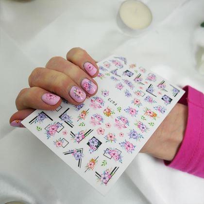 Kép valamiből Körömmatrica készlet - 71 db virág