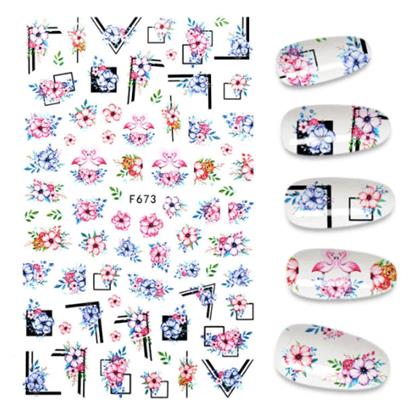 Kép valamiből Körömmatrica készlet - 71 db virág