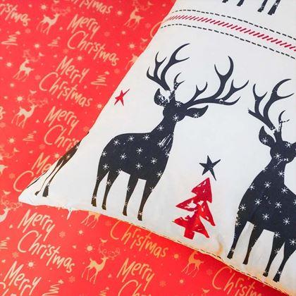 Kép valamiből Karácsonyi párnahuzat 40x40 cm  -  szarvasok