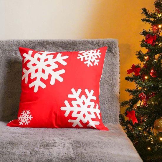 Kép valamiből Karácsonyi párnahuzat 40x40 cm  -  hópelyhek