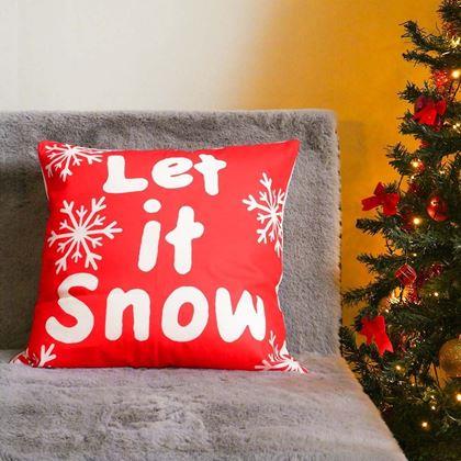 Kép valamiből Karácsonyi párnahuzat 40x40 cm  -  Let it Snow
