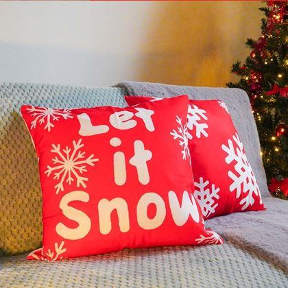 Kép valamiből Karácsonyi párnahuzat 40x40 cm  -  Let it Snow