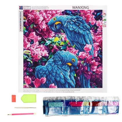 Kép valamiből Diamantové malování basic - papoušci