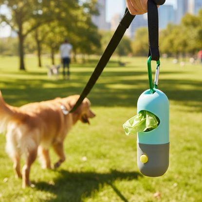 Kép Tároló kutyapiszok zacskókhoz világítással