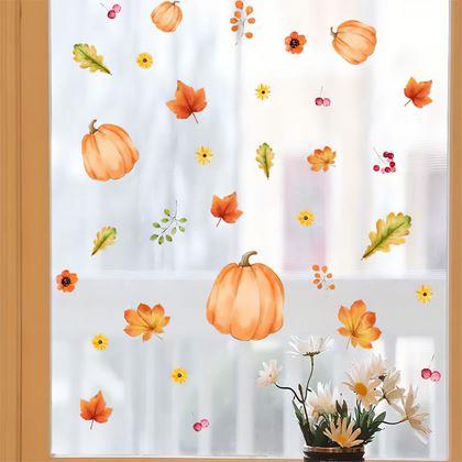 Kép valamiből Öntapadó ablakmatricák – őszi hangulat