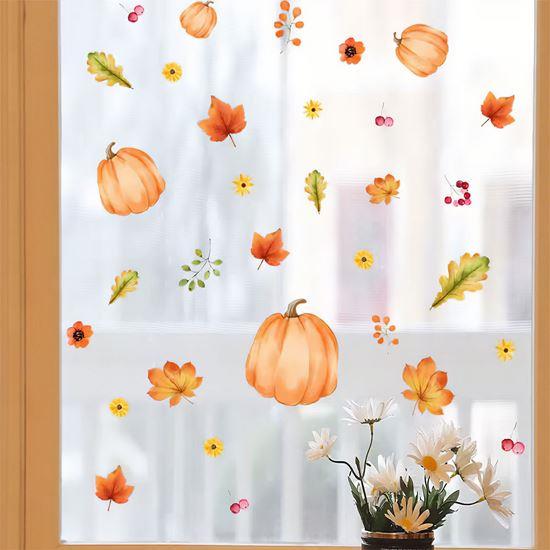 Kép valamiből Öntapadó ablakmatricák – őszi hangulat