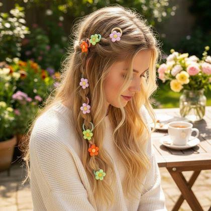 Kép valamiből Gyerek hajgumik 10 db  -  virág