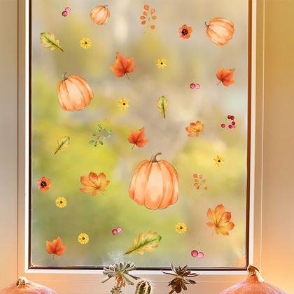Kép valamiből Öntapadó ablakmatricák – őszi hangulat