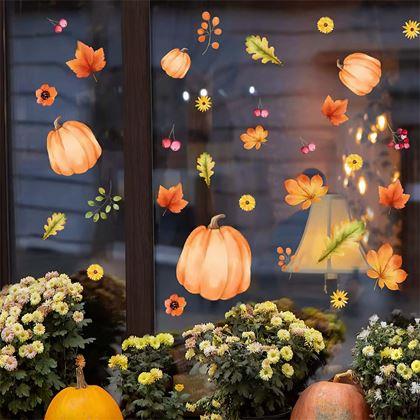 Kép valamiből Öntapadó ablakmatricák – őszi hangulat