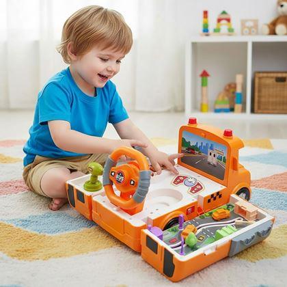 Kép valamiből Interaktív összecsukható busz kormánykerékkel