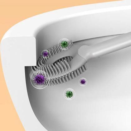 Kép valamiből Szilikon WC-kefe 2 az 1-ben