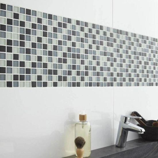 Kép valamiből Üvegmozaik rácson 30 x 30 cm - fekete - fehér