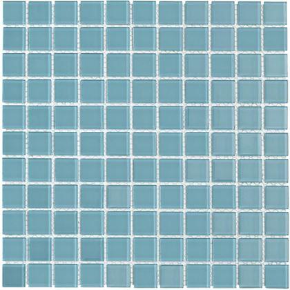 Kép valamiből Üvegmozaik rácson 30 x 30 cm - fekete -  világoskék