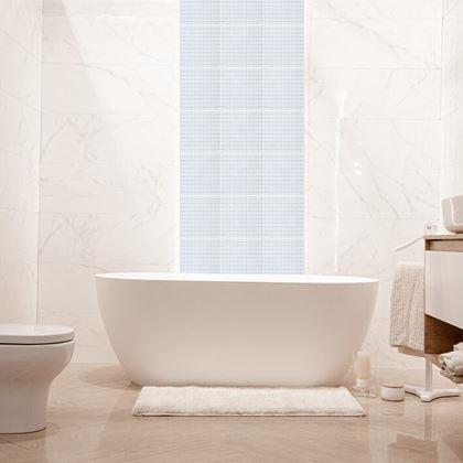 Kép valamiből Üvegmozaik rácson 30 x 30 cm - fekete -  fehér