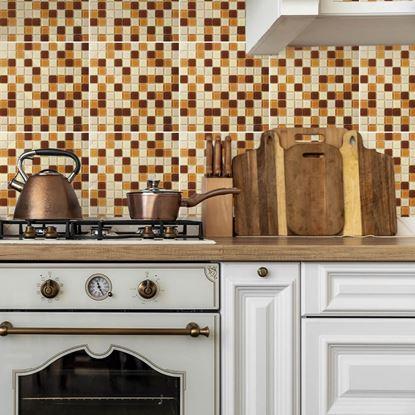 Kép Üvegmozaik rácson 30 x 30 cm - fekete