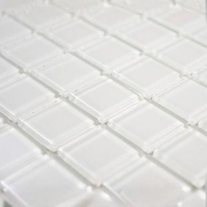 Kép valamiből Üvegmozaik rácson 30 x 30 cm - fekete -  fehér