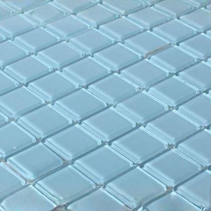 Kép valamiből Üvegmozaik rácson 30 x 30 cm - fekete -  világoskék