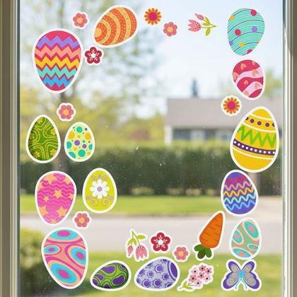 Kép valamiből Húsvéti ablakmatricák, 35 db