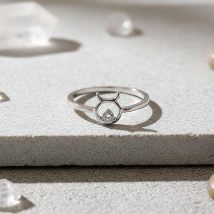 Kép valamiből Állítható gyűrű csillagjeggyel - bika