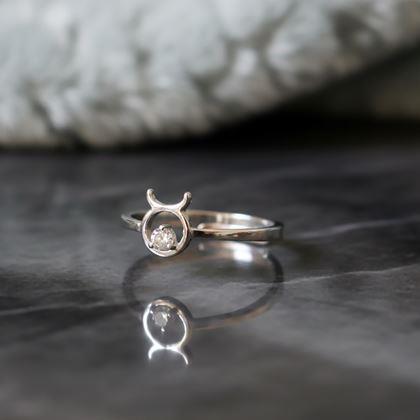 Kép valamiből Állítható gyűrű csillagjeggyel - bika