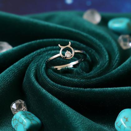 Kép valamiből Állítható gyűrű csillagjeggyel - bika