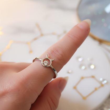 Kép valamiből Állítható gyűrű csillagjeggyel - bika