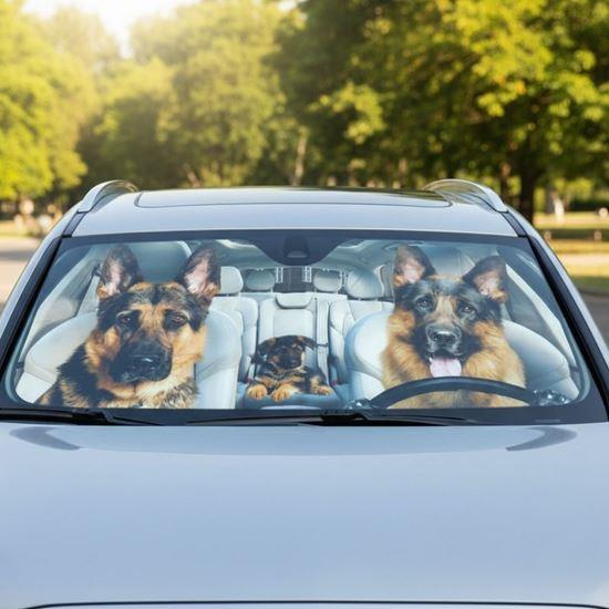 Kép valamiből Napellenző autóba tapadókorongokkal - kutyák