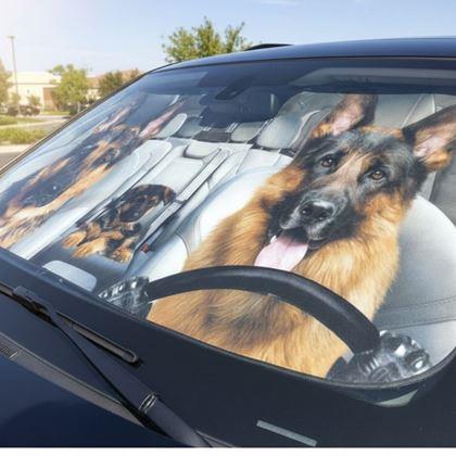 Kép valamiből Napellenző autóba tapadókorongokkal - kutyák