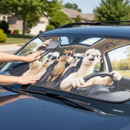 Kép valamiből Napellenző autóba tapadókorongokkal - lámák