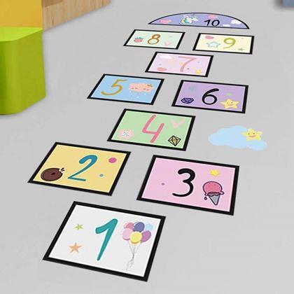 Kép valamiből Padlóra ragasztható matricák - ugróiskola