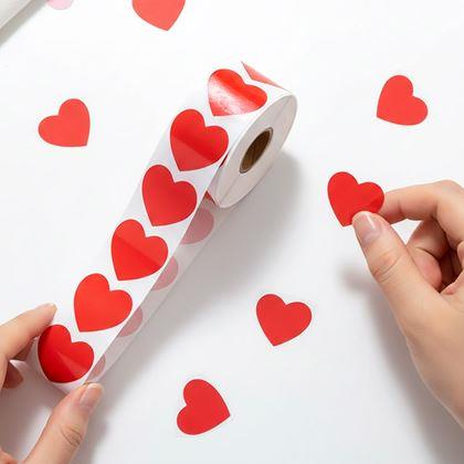 Kép valamiből Matrica szívecskék - 500 db