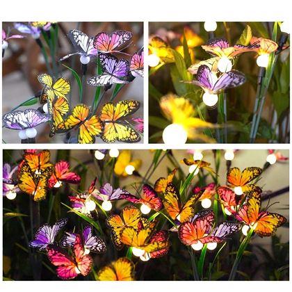 Kép valamiből Napelemes leszúrható dísz – pillangók