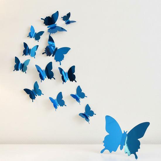 Kép valamiből Tükörlepke 12 db - kék