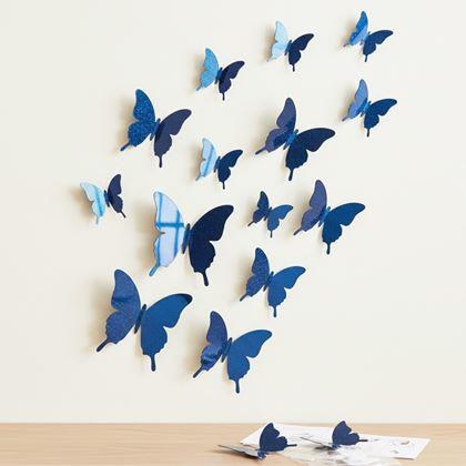 Kép valamiből Tükörlepke 12 db - kék