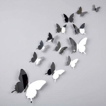 Kép valamiből Tükörlepke 12 db - ezüst