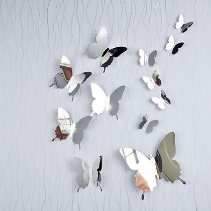 Kép valamiből Tükörlepke 12 db - ezüst