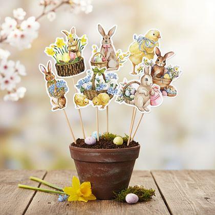 Kép valamiből Húsvéti beszúrót díszek 8 db