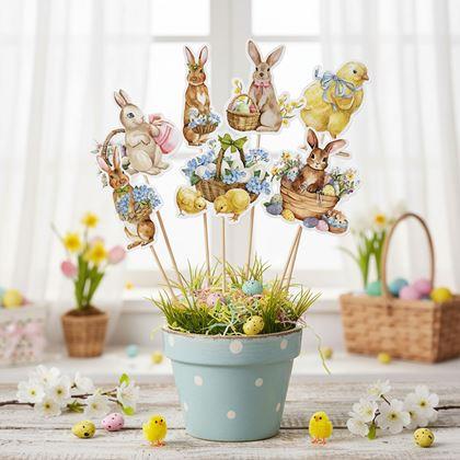 Kép valamiből Húsvéti beszúrót díszek 8 db