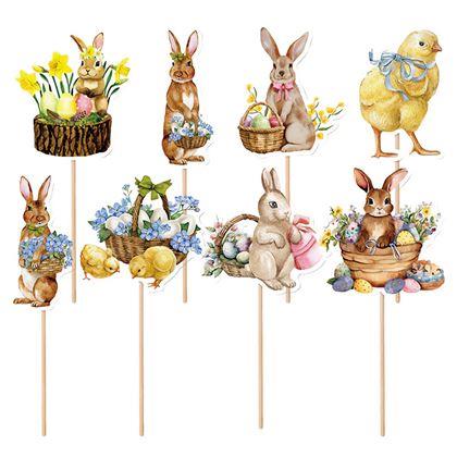 Kép valamiből Húsvéti beszúrót díszek 8 db