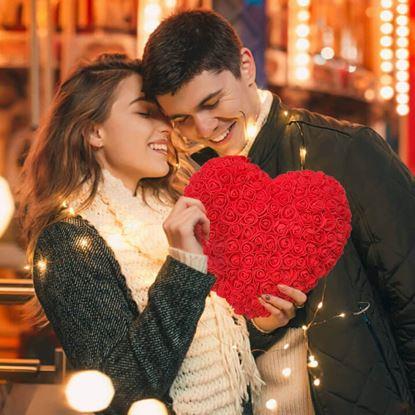 Kép Örök rózsa szív 26 cm